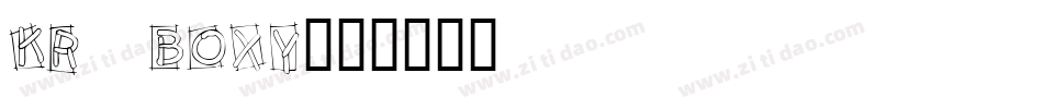 KR Boxy字体转换